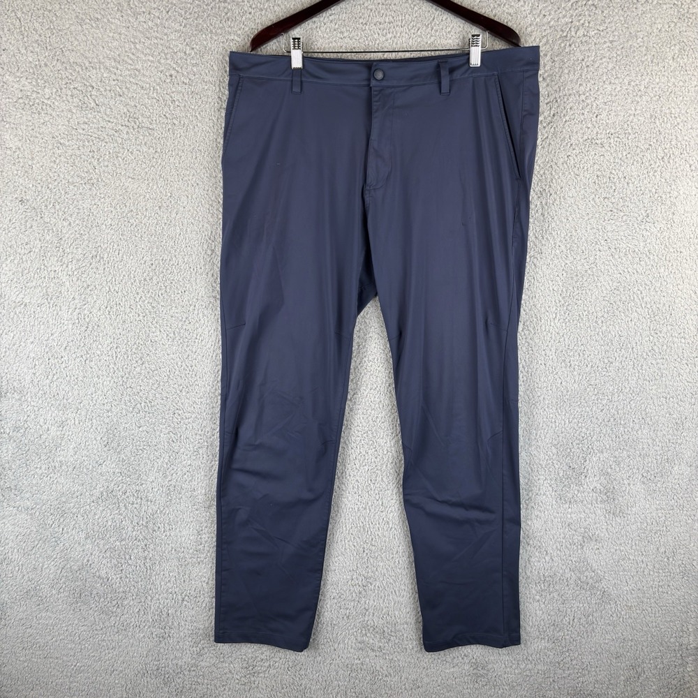 Rhone Mens Commuter Pants 38x32 Navy Stretch Chino Golf Casual Com-171 *READ*